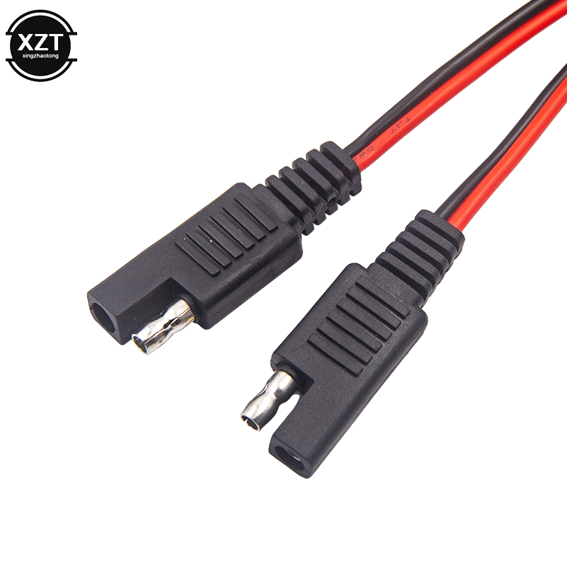 Outdoor Lighting Extension Cable - สายต่อพ่วงไฟฟ้า SAE แบบตัวผู้ต่อตัวเมีย 1 เมตร สายต่อแบตเตอรี่พลังงานแสงอาทิตย์