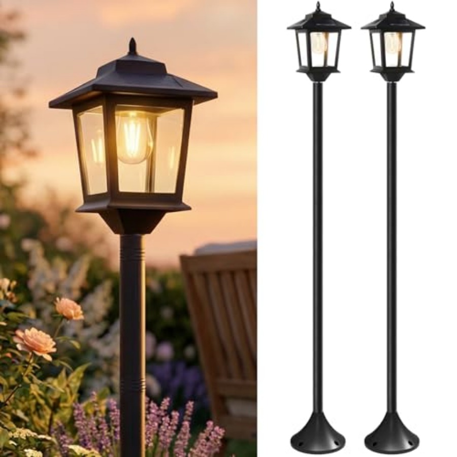 Outdoor Lighting Pole - ไฟเสาโซลาร์เซลล์กลางแจ้ง, ชุด 2 ชิ้น ขนาด 63