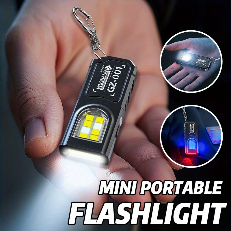 Hanging Outdoor Lighting - ไฟฉายพวงกุญแจ LED COB ขนาดเล็กทรงพลัง ชาร์จ USB-C