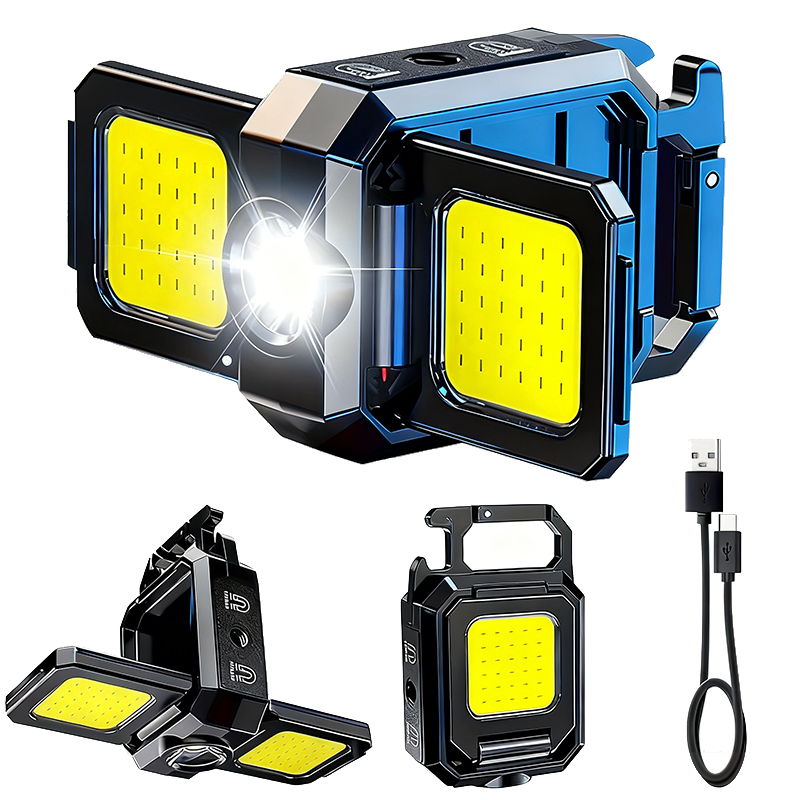 Outdoor Lighting Bulbs - ไฟฉายขนาดเล็กพวงกุญแจไฟ COB ไฟทำงาน USB โคมไฟแบบชาร์จไฟได้พร้อม 90