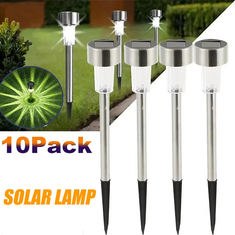 Outdoor Lighting Ground - ไฟกลางแจ้งพลังงานแสงอาทิตย์โคมไฟสวนพลังงานแสงอาทิตย์กันน้ําภูมิทัศน์เส้นทางกลางแจ้งสําหรับลานสนามหลังบ้านสนามหญ้าลานตกแต่ง