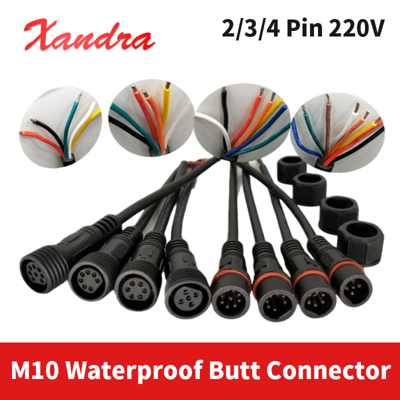 Outdoor Lighting Extension Cable - ขั้วต่อกันน้ำ M10 แบบ 2 ขา 3