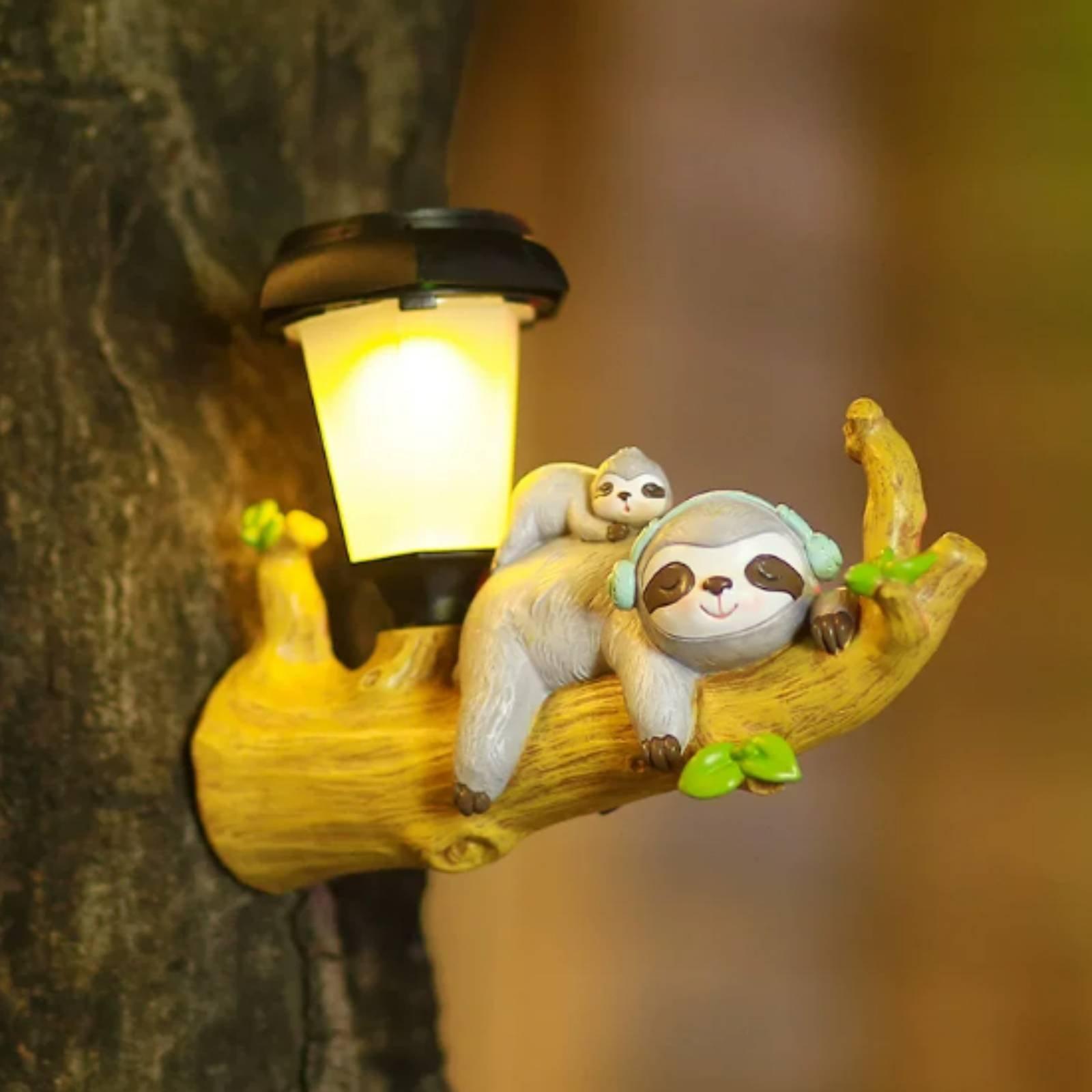 Hanging Outdoor Lighting - โคมไฟแขวนกลางแจ้งพลังงานแสงอาทิตย์เรซิ่นลายสัตว์โคมไฟสวนกันน้ำสำหรับตกแต่งลานบ้าน