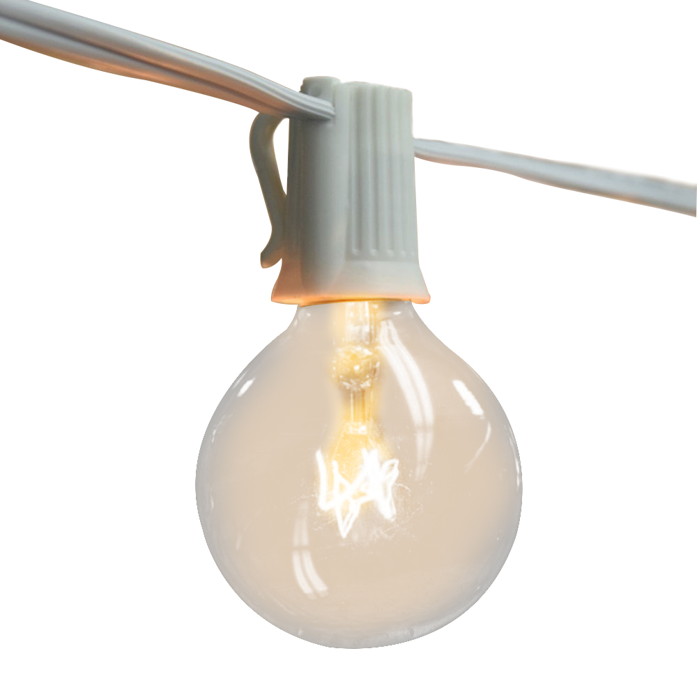 Outdoor Lighting Socket - ไฟประดับแบบวินเทจ G40 หลอดใส ความยาว 8 เมตร