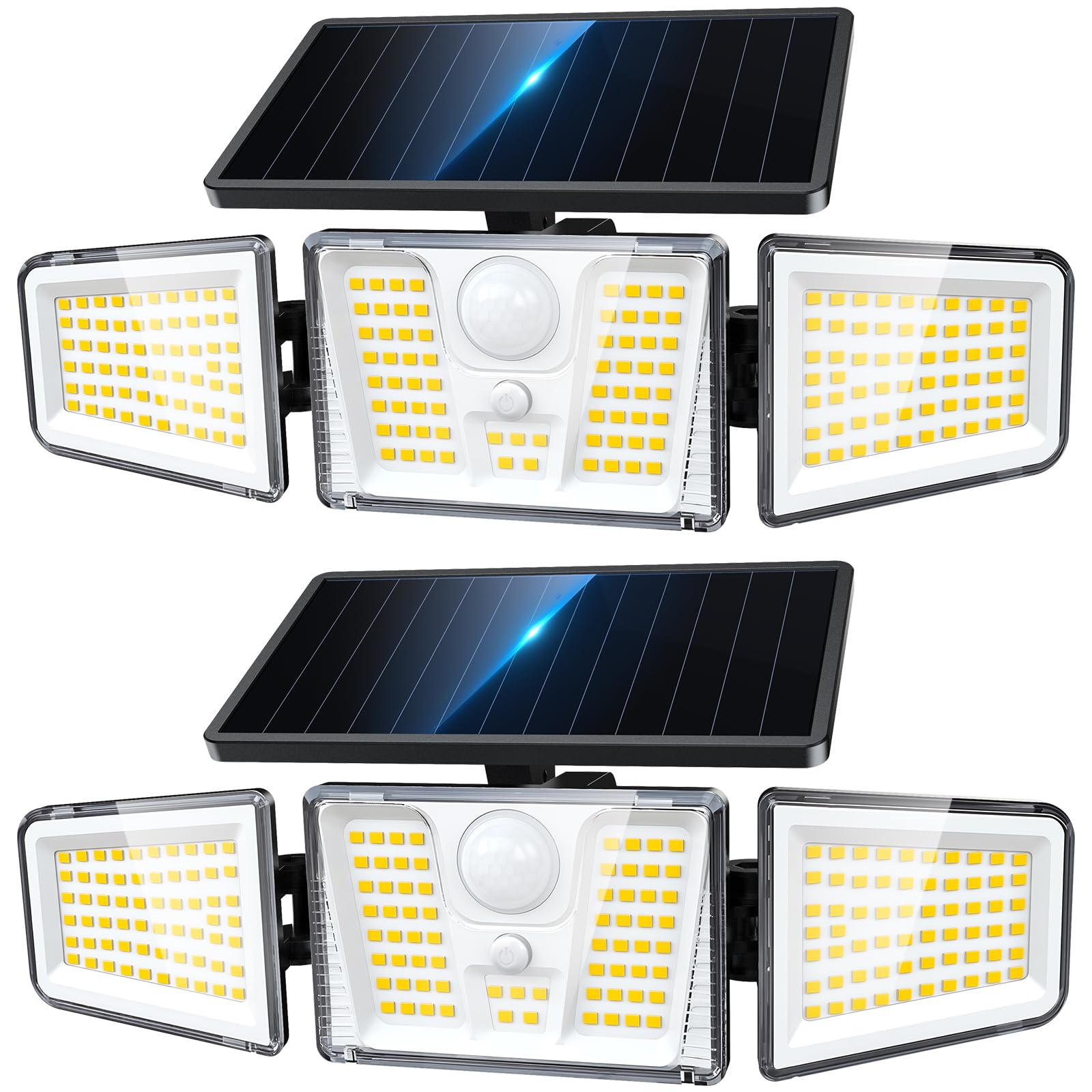Outdoor Lighting Experts - ไฟส่องสว่างพลังงานแสงอาทิตย์, ไฟกลางแจ้งพร้อมเซ็นเซอร์ตรวจจับการเคลื่อนไหว 210 LED, ไฟกลางแจ้งพลังงานแสงอาทิตย์กันน้ำ, 3