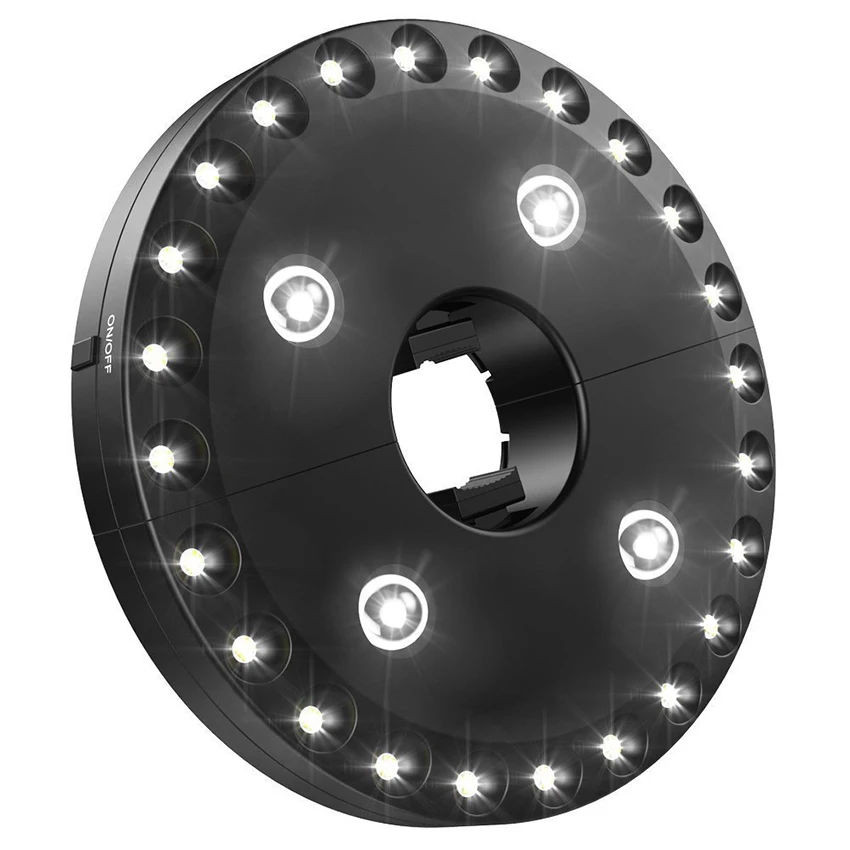 Outdoor Lighting Pole - ไฟเสาร่มที่สว่างมากไฟ LED 28ดวงโหมดความสว่าง3โหมดไฟร่มไร้สายสำหรับเต็นท์ตั้งแคมป์หรือใช้งานกลางแจ้ง