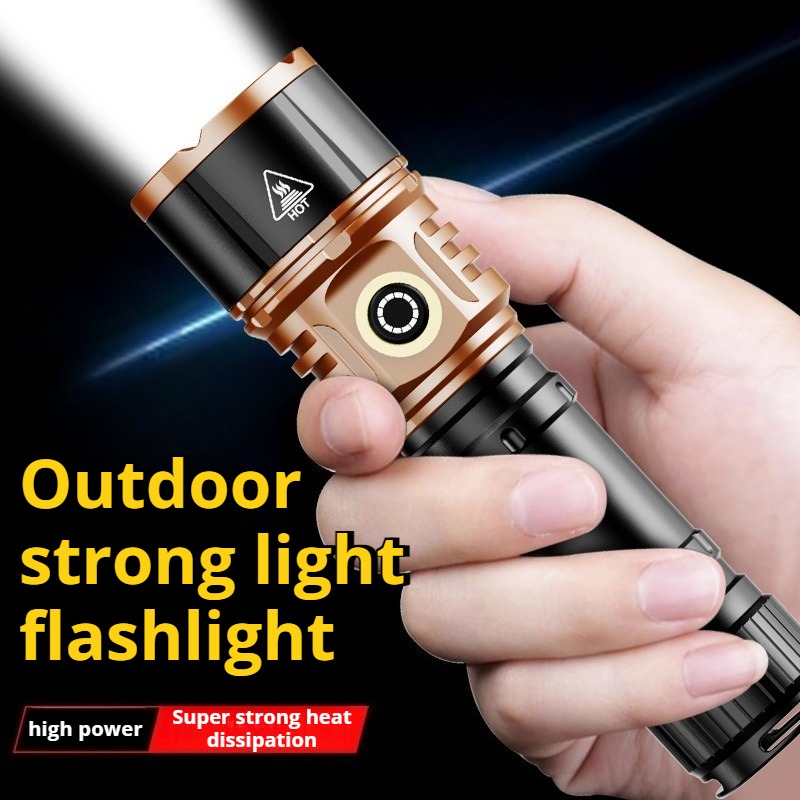 Outdoor Lighting Types - ไฟฉาย LED พลังงานสูง แสงสว่างแรง ชาร์จแบบ Type-C