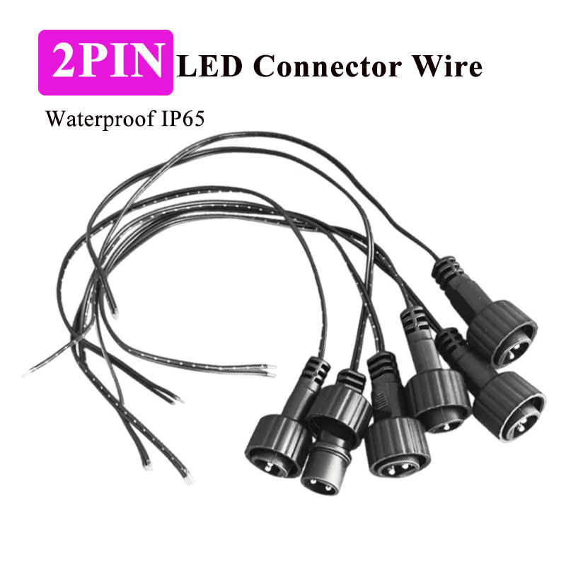 Outdoor Lighting Extension Cable - ขั้วต่อ LED แบบ 2 พิน สำหรับใช้งานกลางแจ้ง