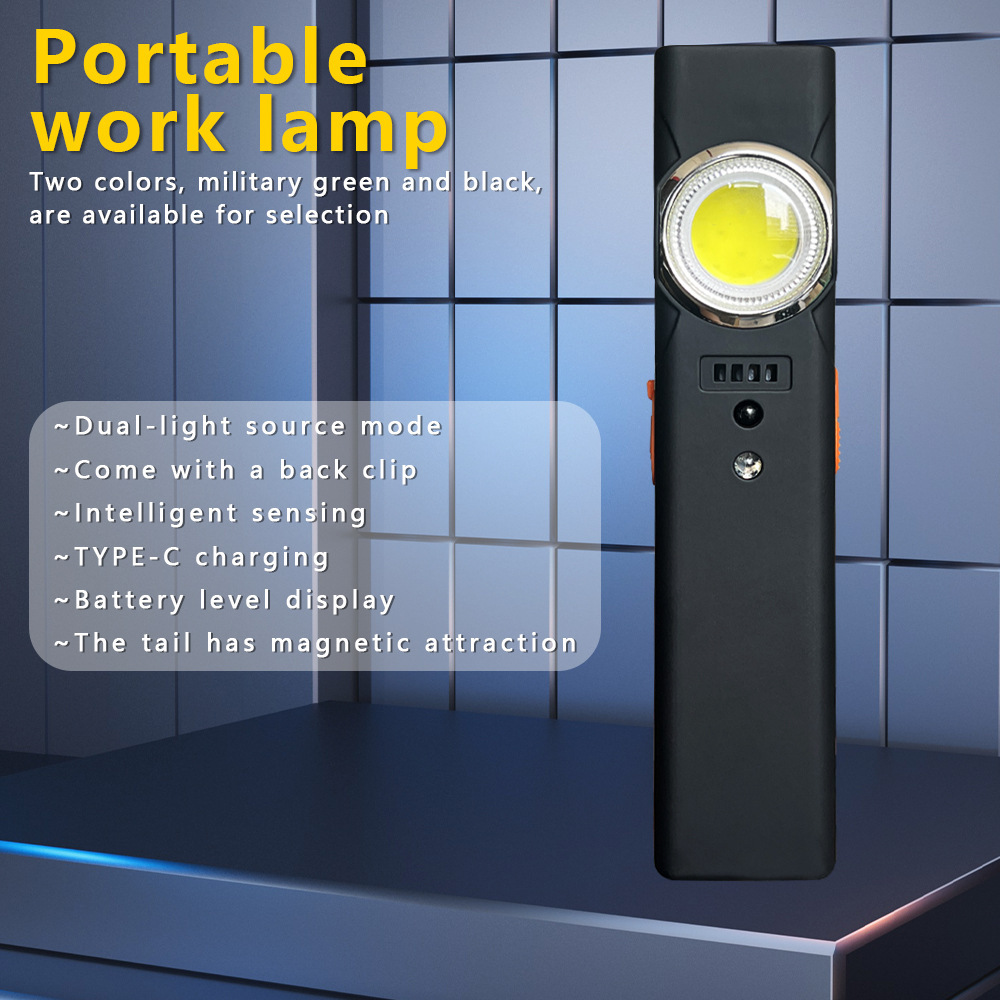Outdoor Lighting Types - มัลติฟังก์ชั่นแบบพกพามินิชาร์จไฟแม่เหล็กกลางแจ้งที่แข็งแกร่งแหล่งกำเนิดแสงคู่ไฟฉาย TYPE-C