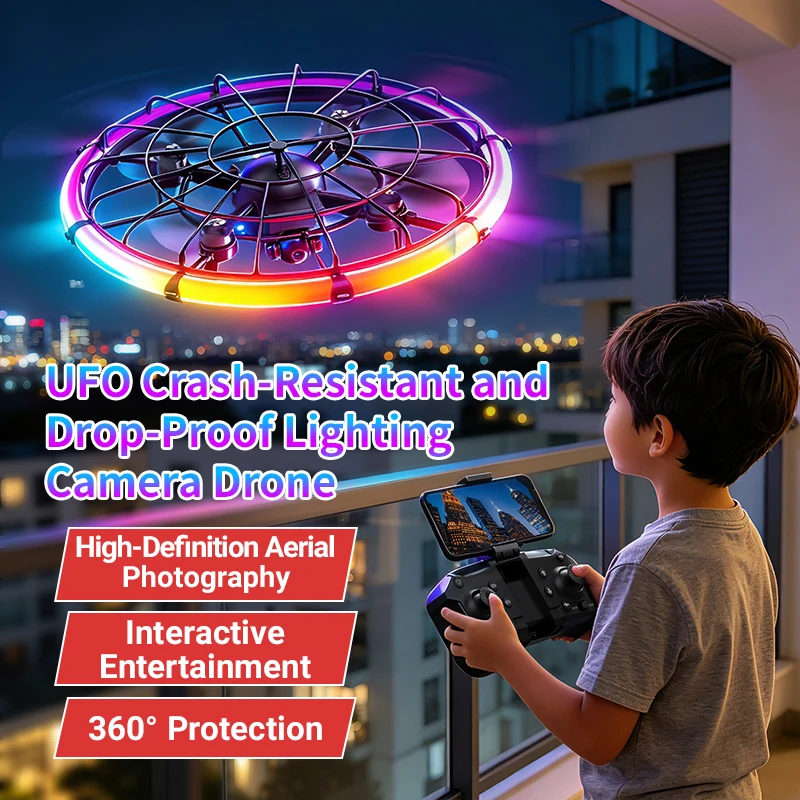 Outdoor Lighting Video - โดรน JJRC H145 UFO RC พร้อมเลนส์คู่