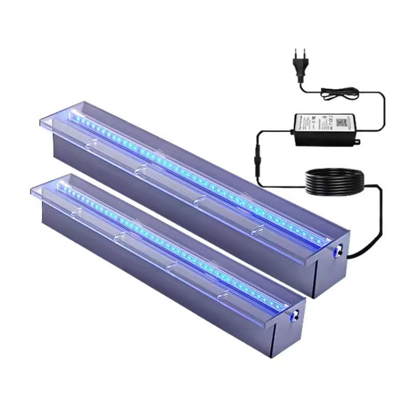 Pond Light Submersible - น้ำตกอะคริลิกแบบโปร่งแสงพร้อมไฟ LED สำหรับสระว่ายน้ำ สปา สวน และการออกแบบภูมิทัศน์