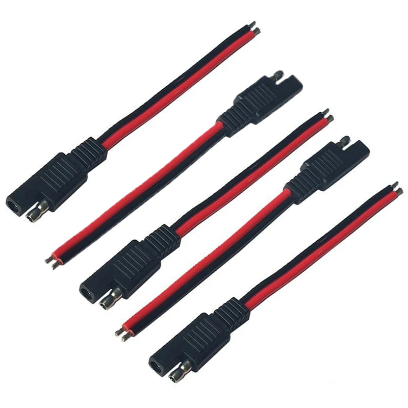 Outdoor Lighting Extension Cable - 5PCS 15CM SAE 2 Pin หัวต่อคอมพิวเตอร์ข้อต่อท่อลม14AWG