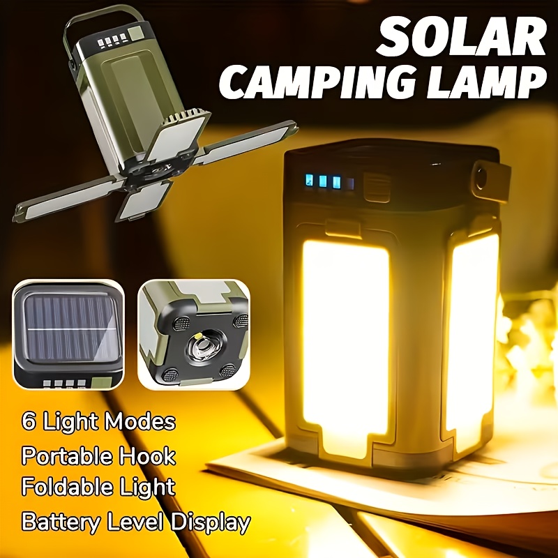 ไฟแคมป์ปิ้งพกพาพลังงานแสงอาทิต - Hanging Outdoor Lighting บทวิจารณ์และราคา