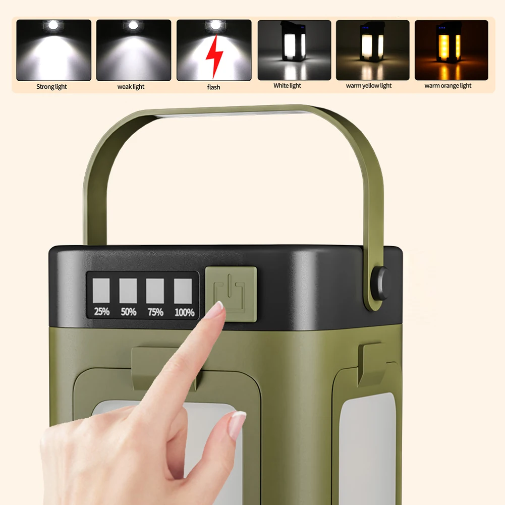 ไฟแคมป์ปิ้งพกพาพลังงานแสงอาทิต - Hanging Outdoor Lighting บทวิจารณ์และราคา