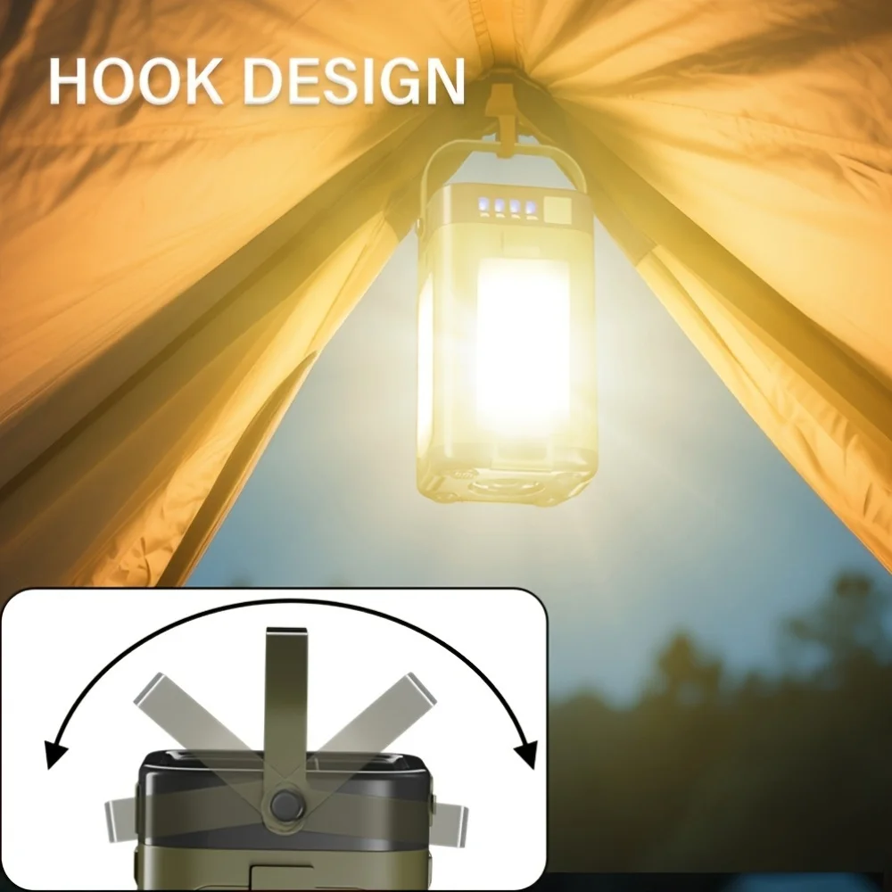 ไฟแคมป์ปิ้งพกพาพลังงานแสงอาทิต - Hanging Outdoor Lighting บทวิจารณ์และราคา