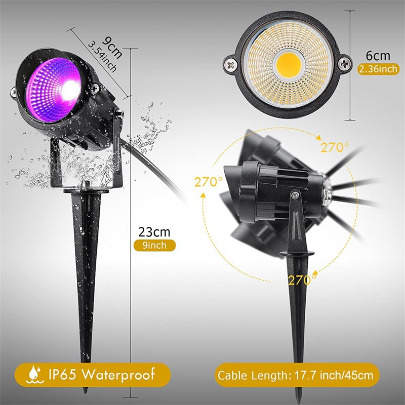 ไฟสปอตไลท์ฮาโลวีนสีดำพร้อมปลั๊ - Outdoor Lighting Socket บทวิจารณ์และราคา