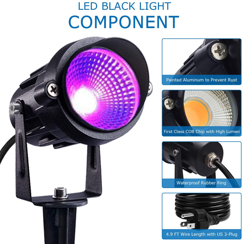 ไฟสปอตไลท์ฮาโลวีนสีดำพร้อมปลั๊ - Outdoor Lighting Socket บทวิจารณ์และราคา