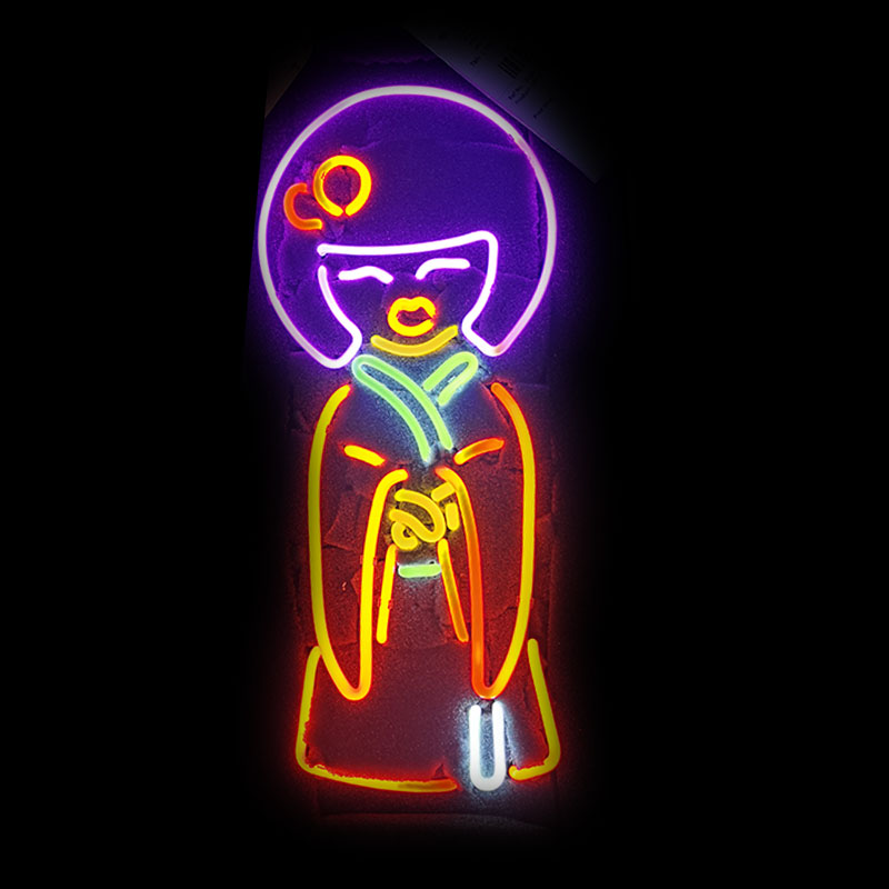 Neon Sign สาวญี่ปุ่นในชุดกิโมโ - Outdoor Lighting Japan บทวิจารณ์และราคา