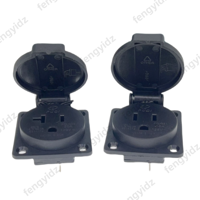 สีดํา 125V 15A 20A IP44 CE อเม - Outdoor Lighting Japan บทวิจารณ์และราคา