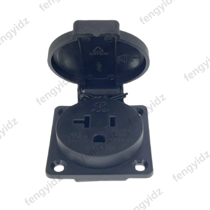 สีดํา 125V 15A 20A IP44 CE อเม - Outdoor Lighting Japan บทวิจารณ์และราคา