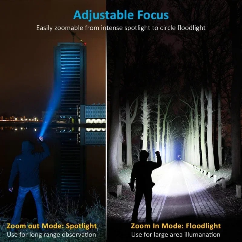ไฟฉาย LED T6 แบบชาร์จไฟได้, ไฟ - Outdoor Lighting Bulbs บทวิจารณ์และราคา