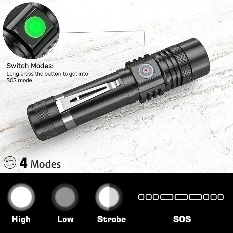 ไฟฉาย LED T6 แบบชาร์จไฟได้, ไฟ - Outdoor Lighting Bulbs บทวิจารณ์และราคา