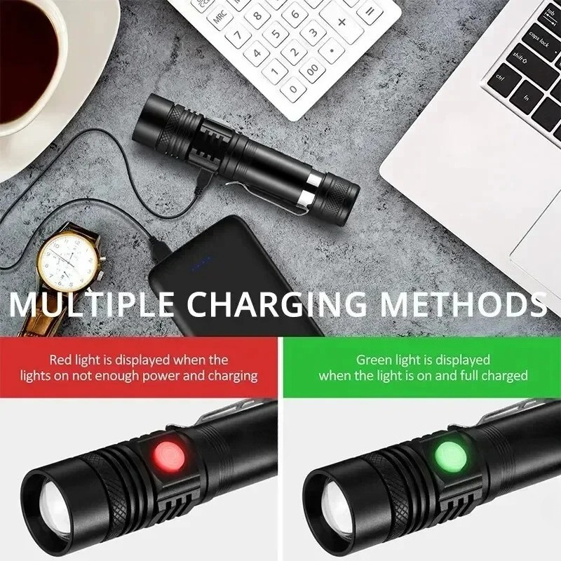 ไฟฉาย LED T6 แบบชาร์จไฟได้, ไฟ - Outdoor Lighting Bulbs บทวิจารณ์และราคา