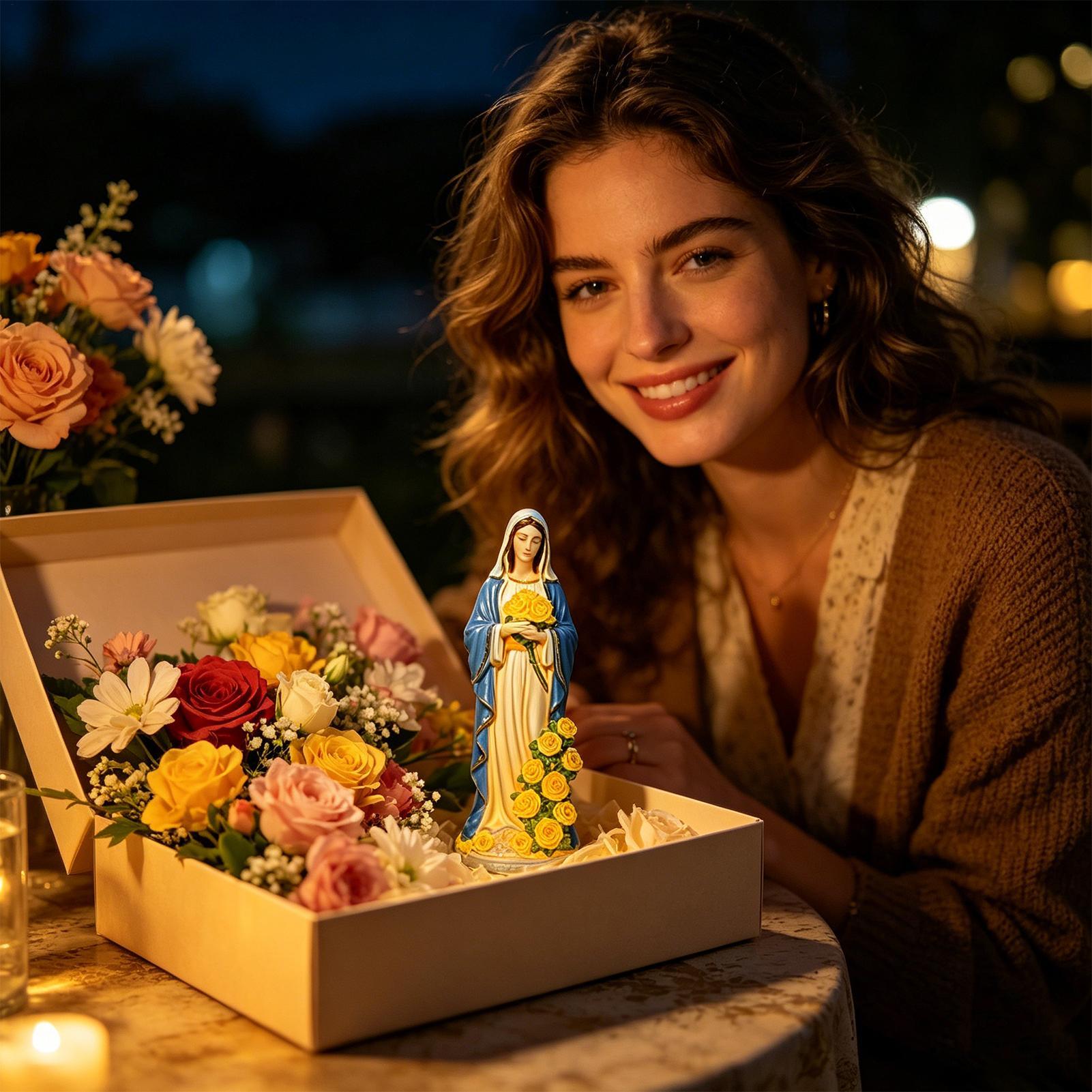 รูปปั้นพระแม่มารีพลังงานแสงอาท - Outdoor Lighting Ground บทวิจารณ์และราคา