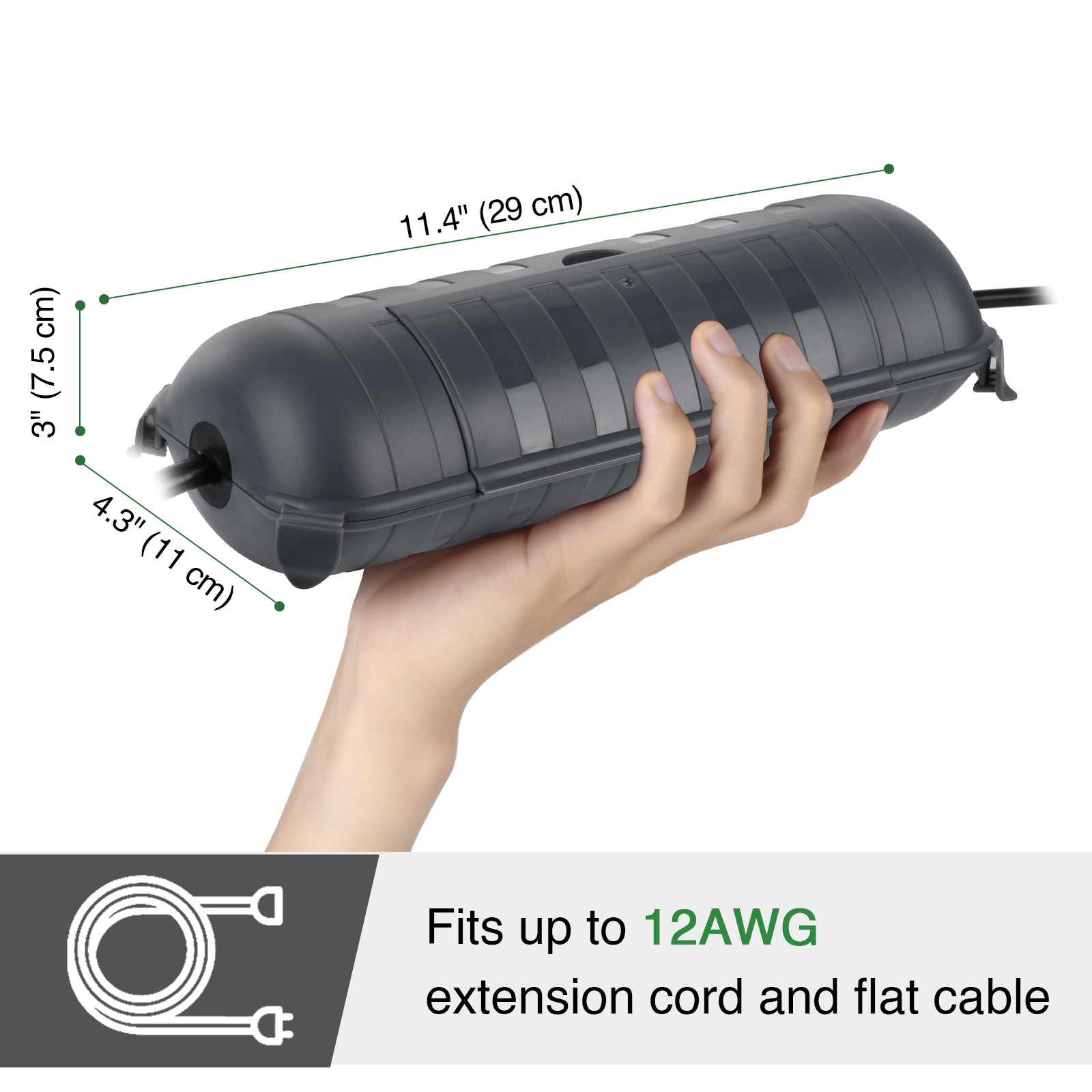 ฝาครอบสายไฟฟ้ากลางแจ้งขนาดใหญ่ - Outdoor Lighting Extension Cable บทวิจารณ์และราคา