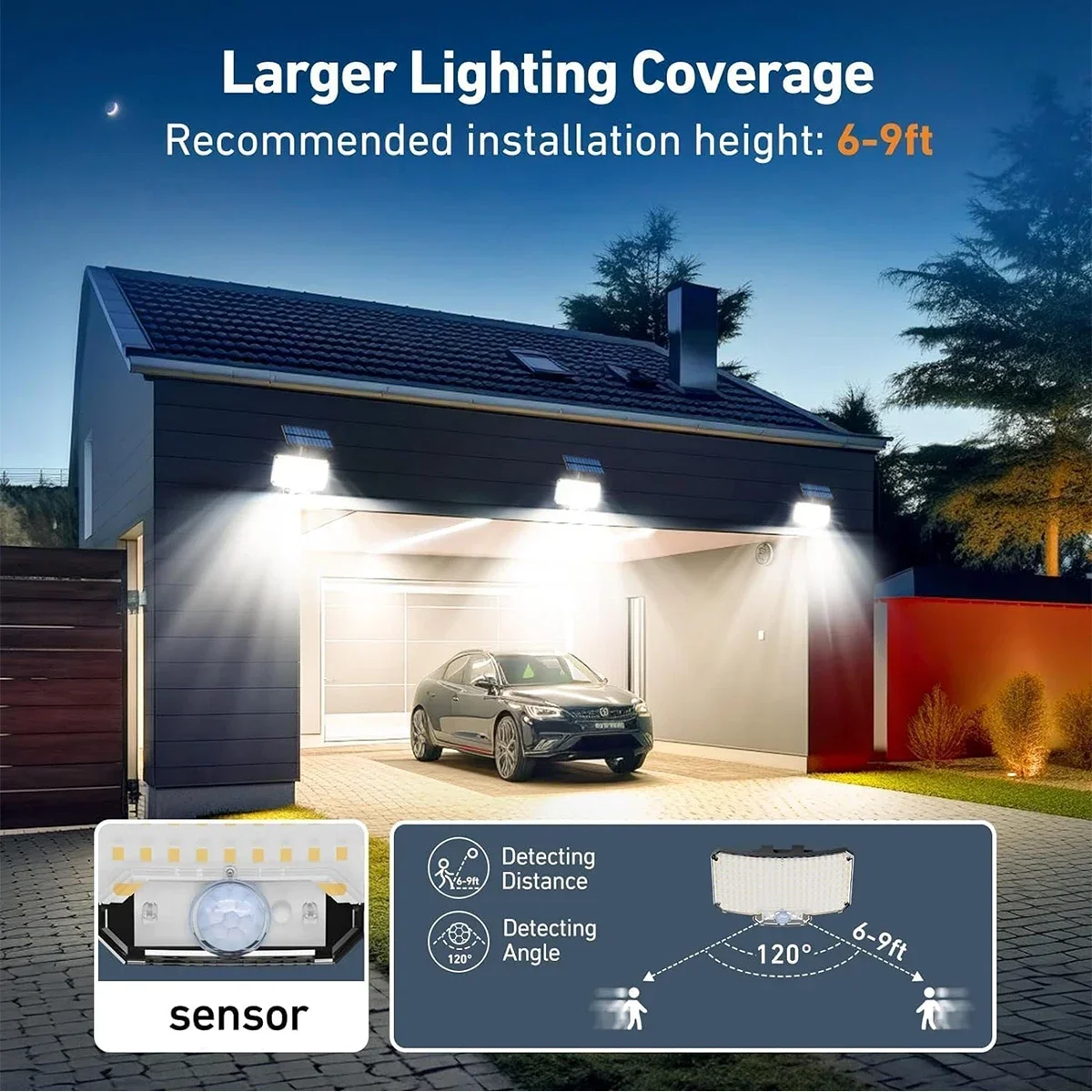 234LED ไฟพลังงานแสงอาทิตย์กลาง - Outdoor Lighting For Garden บทวิจารณ์และราคา