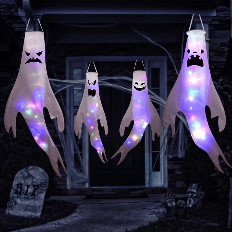 ผีแขวนฮาโลวีน LED ผีเรืองแสง ข - Outdoor Lighting Pole บทวิจารณ์และราคา