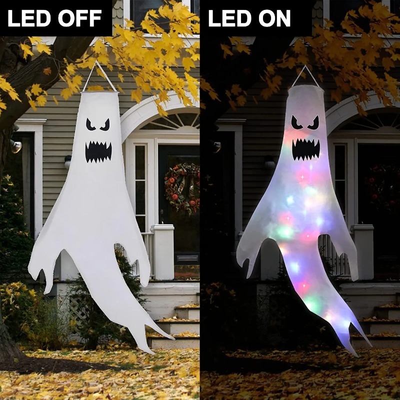 ผีแขวนฮาโลวีน LED ผีเรืองแสง ข - Outdoor Lighting Pole บทวิจารณ์และราคา