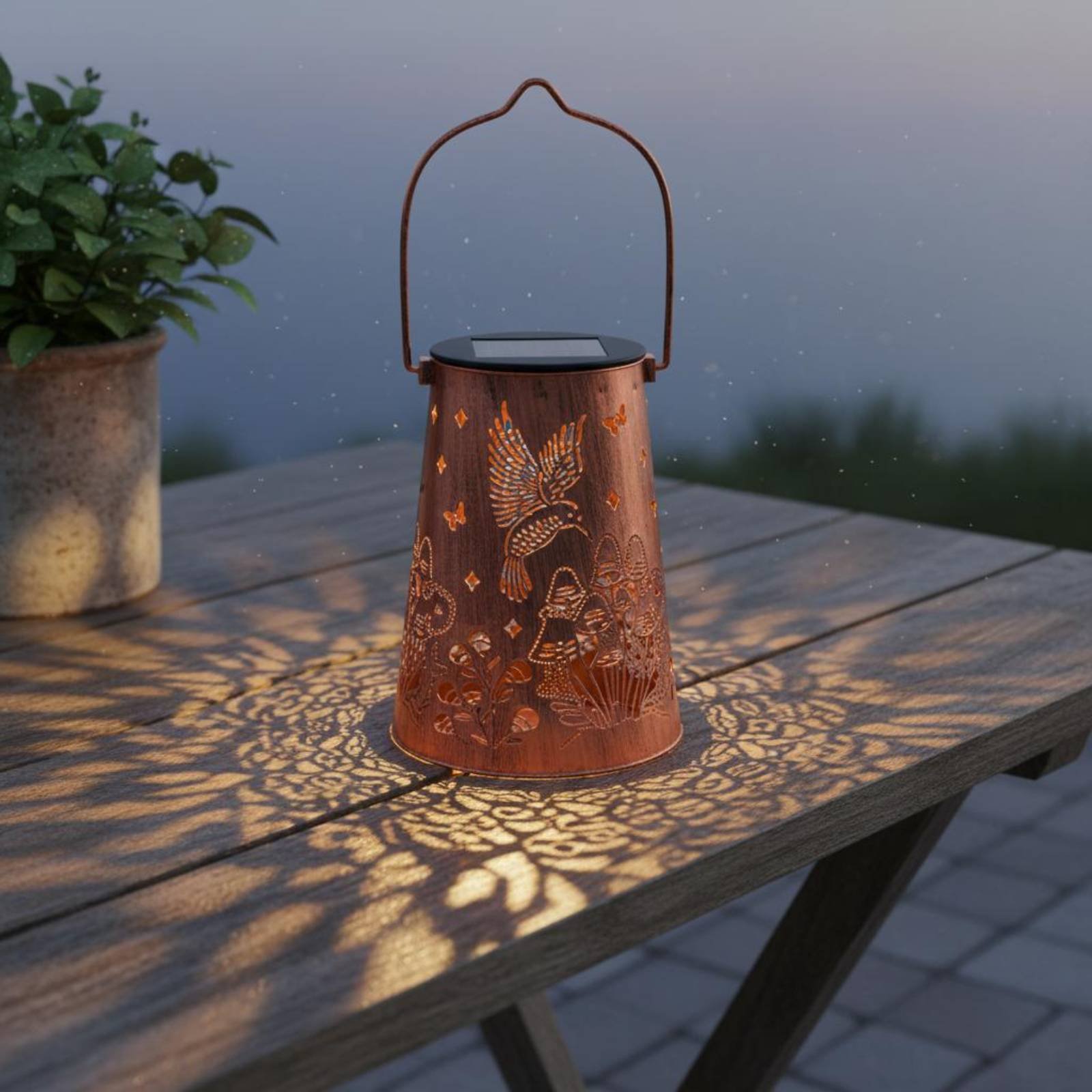 โคมไฟสวนลายดอกไม้ โคมไฟสวน ระบ - Hanging Outdoor Lighting บทวิจารณ์และราคา