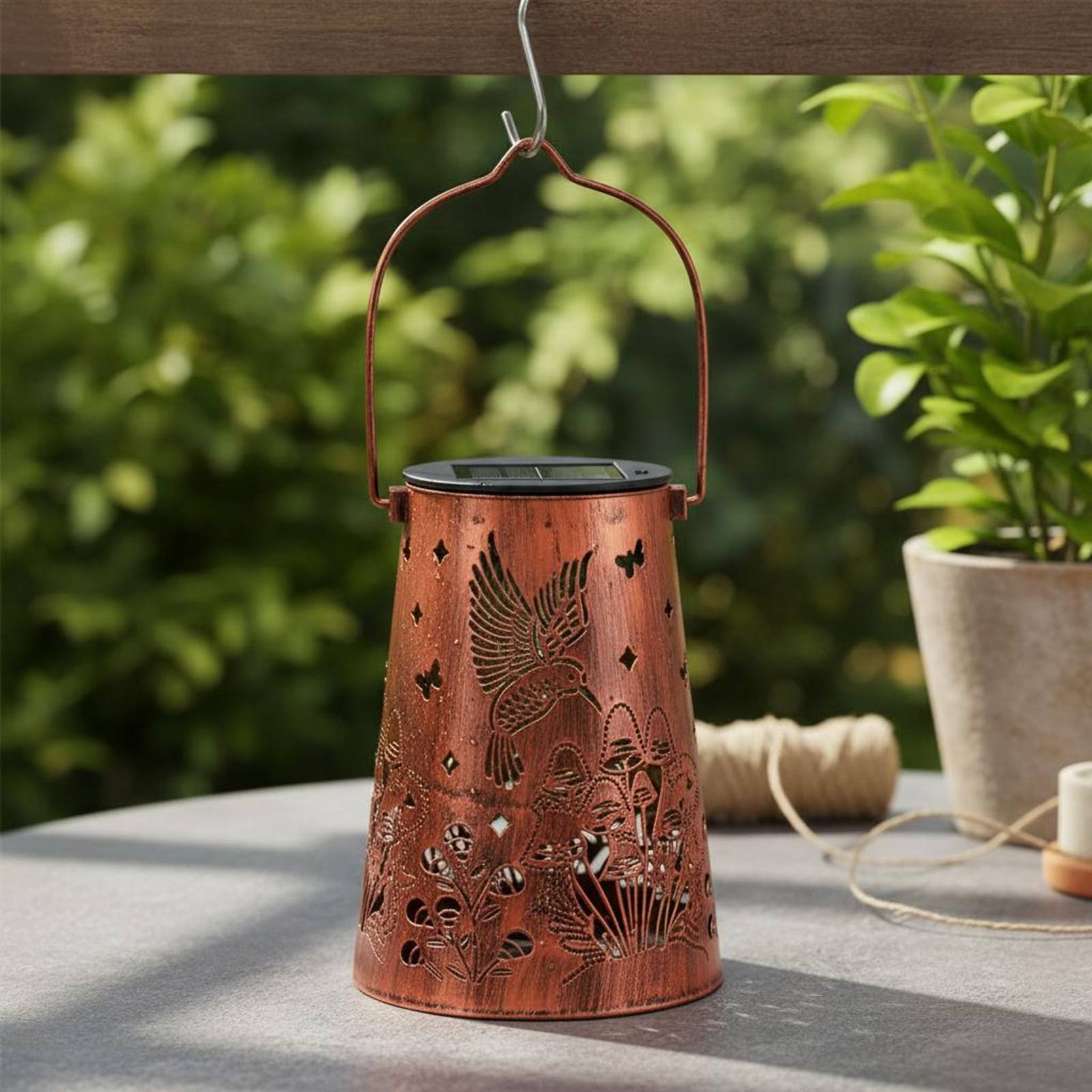 โคมไฟสวนลายดอกไม้ โคมไฟสวน ระบ - Hanging Outdoor Lighting บทวิจารณ์และราคา