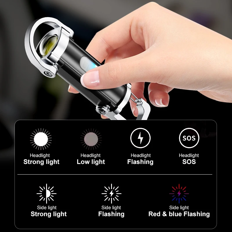 ไฟฉายพกพา EDC LED อันทรงพลัง แ - Hanging Outdoor Lighting บทวิจารณ์และราคา