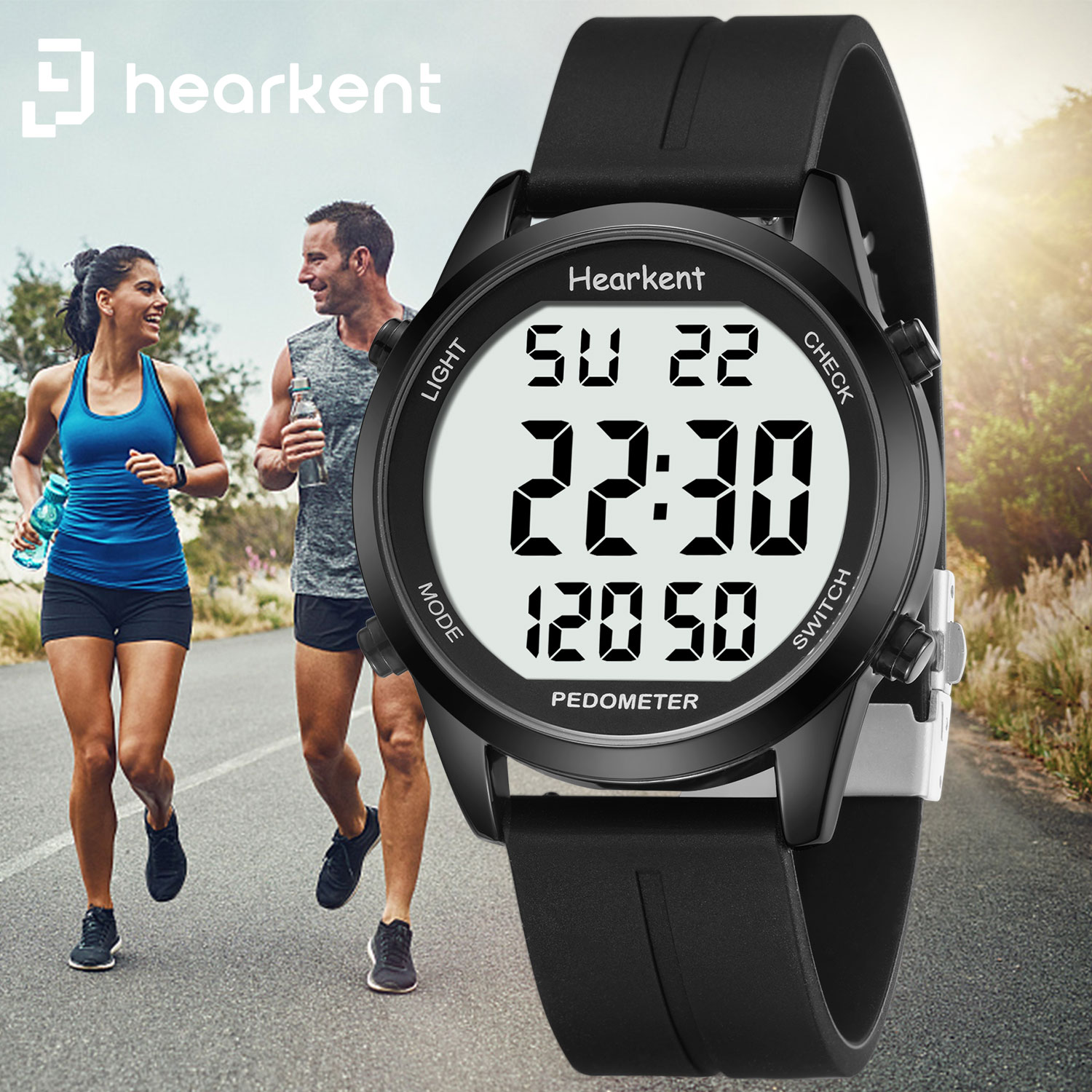 Hearkent Pedometer นาฬิกาผู้ชา - Outdoor Lighting For Steps บทวิจารณ์และราคา