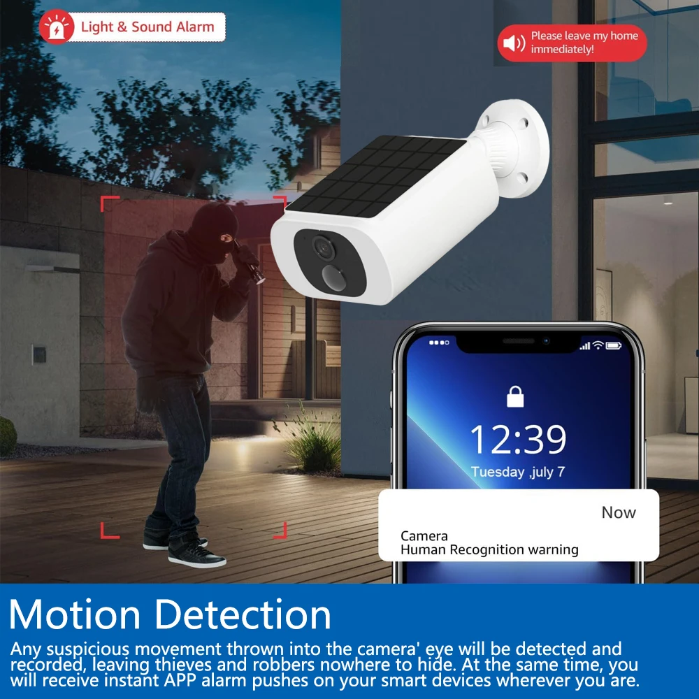 กล้องวงจรปิดไร้สาย 5MP Tuya Sm - Outdoor Lighting Video บทวิจารณ์และราคา