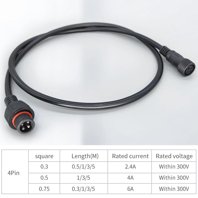 ฝาครอบกันฝุ่นไฟฟ้าต่อ IP67กันน - Outdoor Lighting Extension Cable บทวิจารณ์และราคา