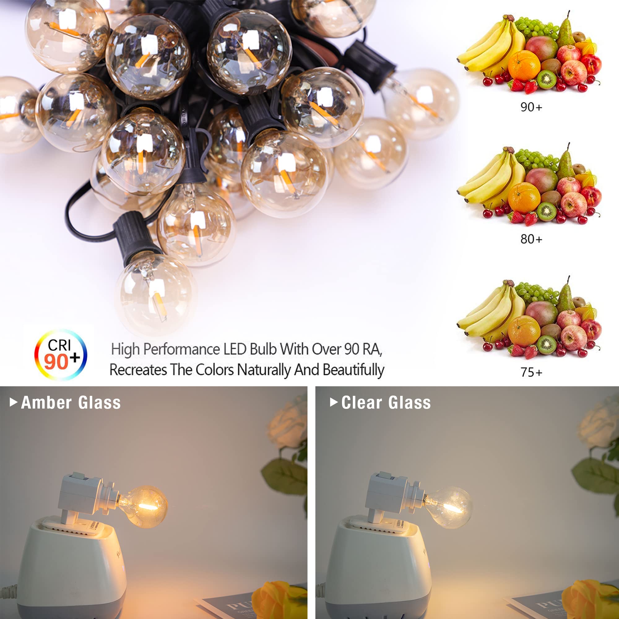 G40 String Light เปลี่ยนหลอดไฟ - Outdoor Lighting Glass Replacement บทวิจารณ์และราคา