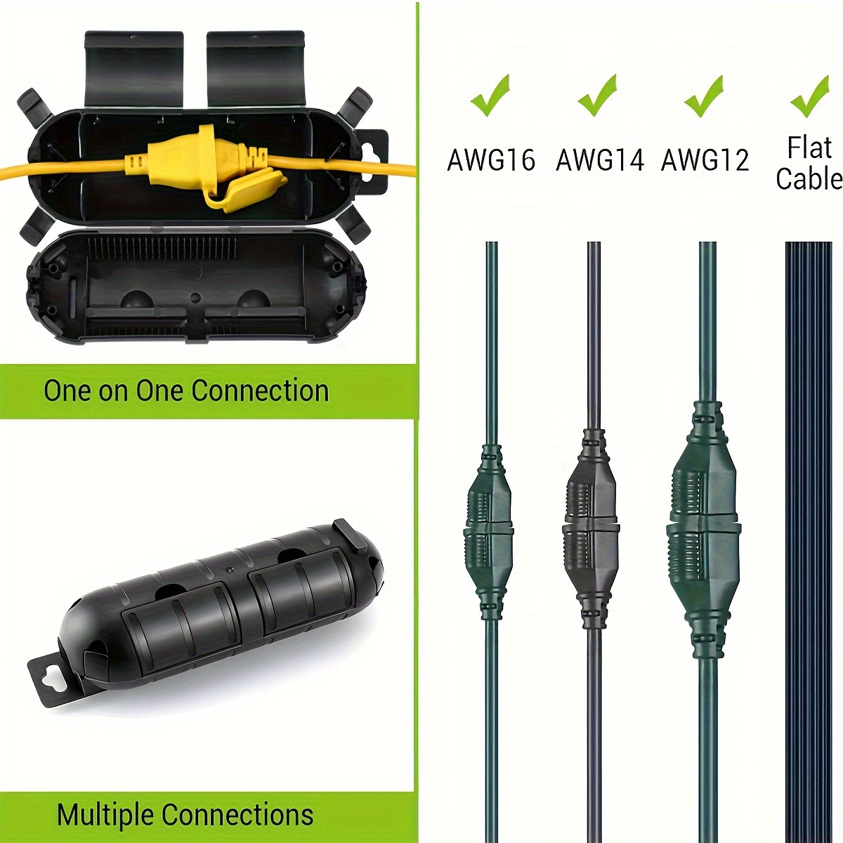 สายไฟต่อปลั๊กการเชื่อมต่อฝาครอ - Outdoor Lighting Extension Cable บทวิจารณ์และราคา