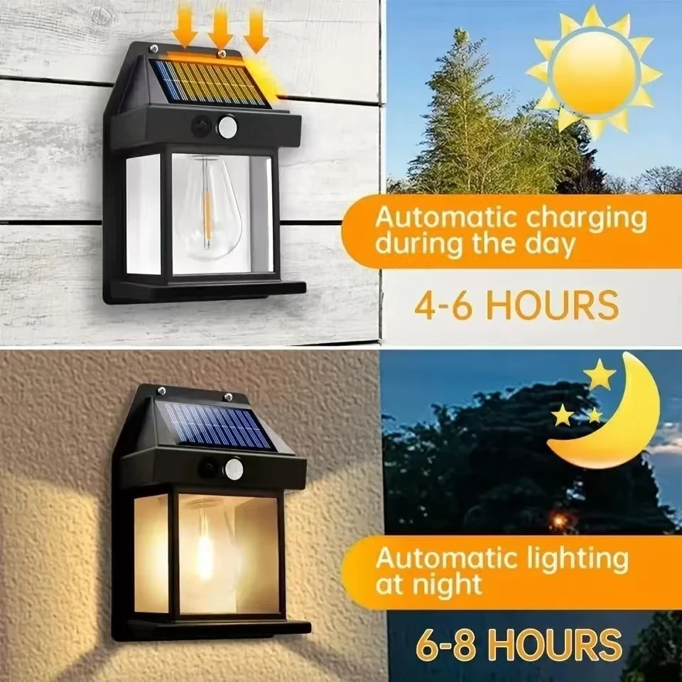 ไฟติดผนังโซลาร์เซลล์แบบทังสเตน - Outdoor Lighting Experts บทวิจารณ์และราคา