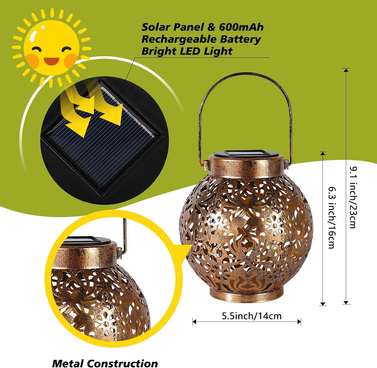 1-6 ชิ้นโคมไฟพลังงานแสงอาทิตย์ - Photocell Outdoor Lighting บทวิจารณ์และราคา
