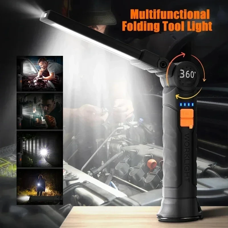 ไฟฉาย LED แบบพกพา COB แบบชาร์จ - Hanging Outdoor Lighting บทวิจารณ์และราคา