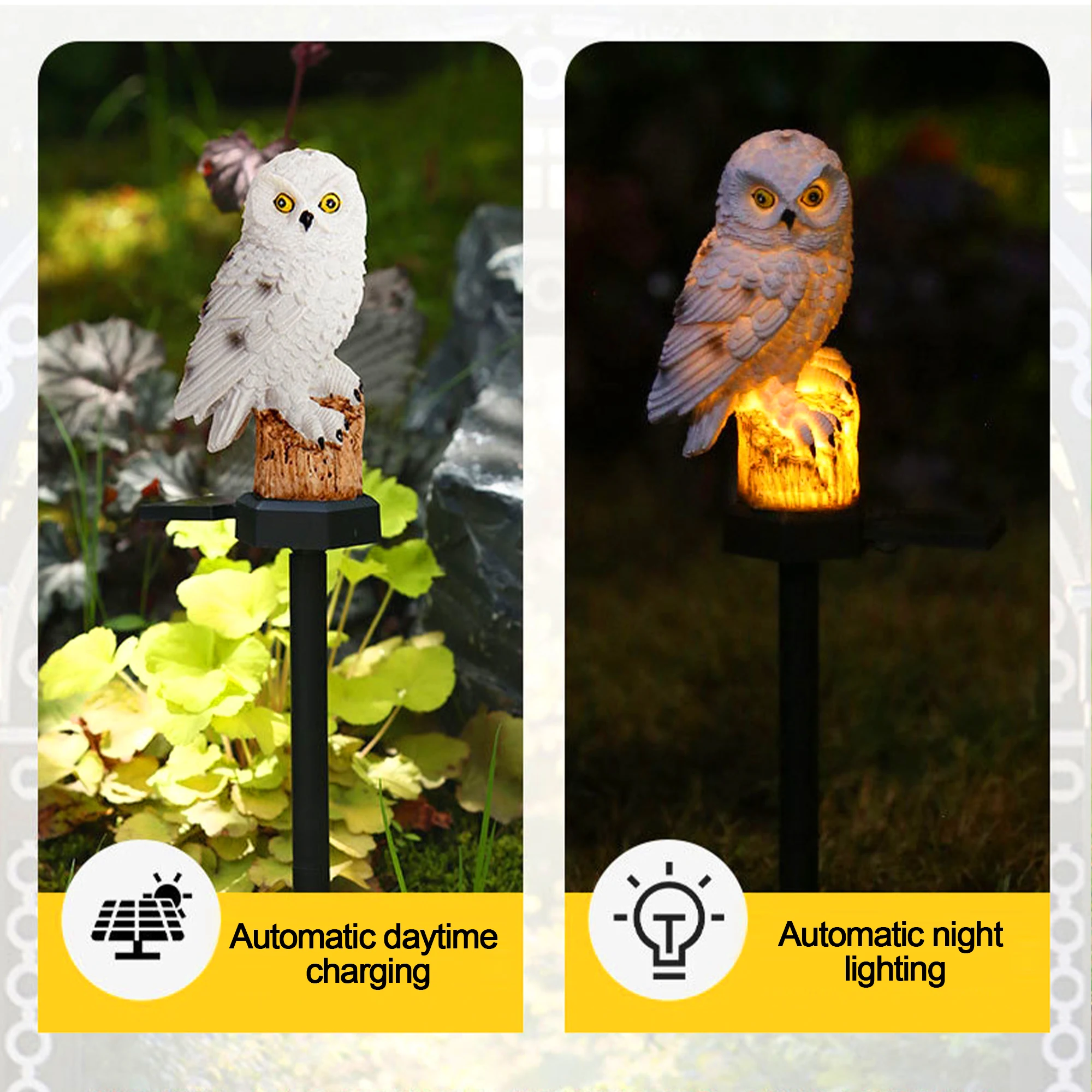 2 ชุด โคมไฟสนามหญ้า LED รูปนกฮ - Outdoor Lighting Ground บทวิจารณ์และราคา