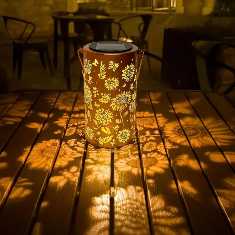 โคมไฟดอกทานตะวันและโคมไฟเงา กั - Outdoor Lighting For Garden บทวิจารณ์และราคา
