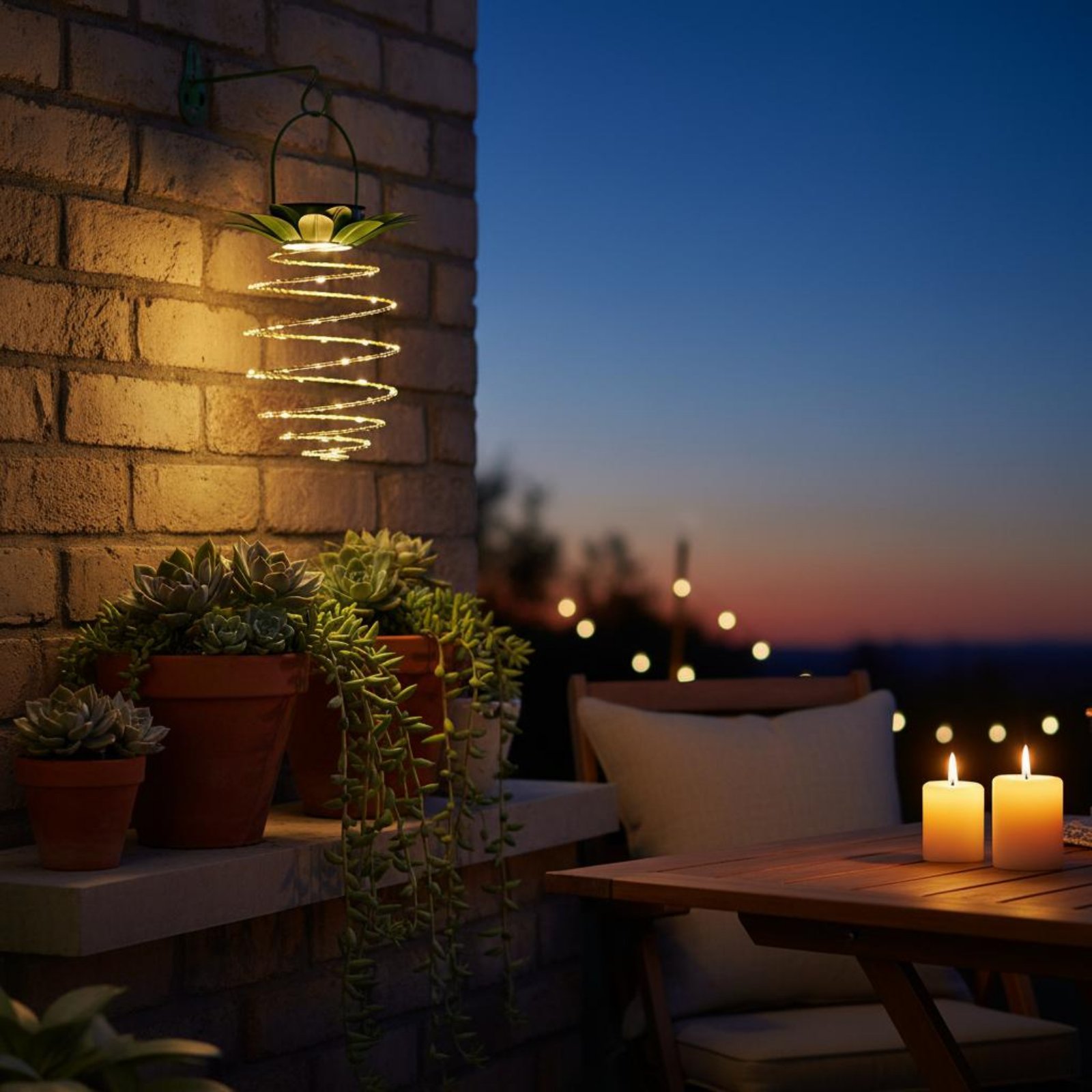 โคมไฟพลังงานแสงอาทิตย์รูปสับปะ - Hanging Outdoor Lighting บทวิจารณ์และราคา