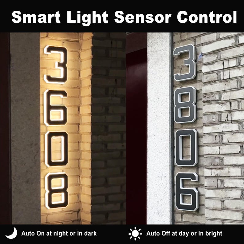 ป้ายเลขที่บ้าน LED พลังงานแสงอ - Outdoor Lighting Experts บทวิจารณ์และราคา