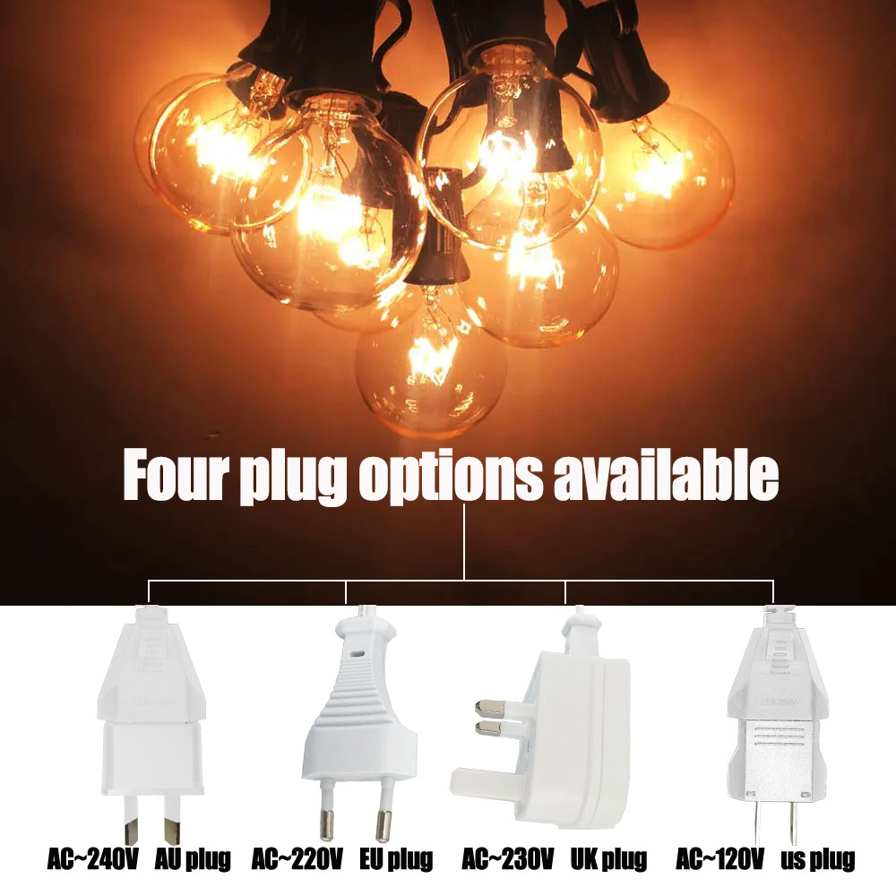ไฟประดับแบบวินเทจ G40 หลอดใส ค - Outdoor Lighting Socket บทวิจารณ์และราคา