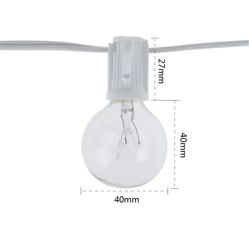 ไฟประดับแบบวินเทจ G40 หลอดใส ค - Outdoor Lighting Socket บทวิจารณ์และราคา