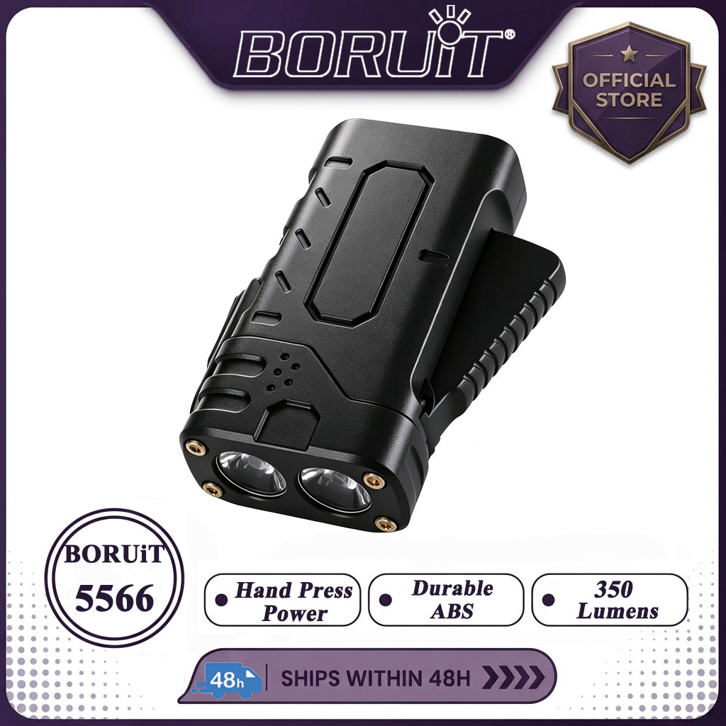 BORUIiT ไฟฉาย LED แบบหมุนมือ E - Outdoor Lighting Types บทวิจารณ์และราคา